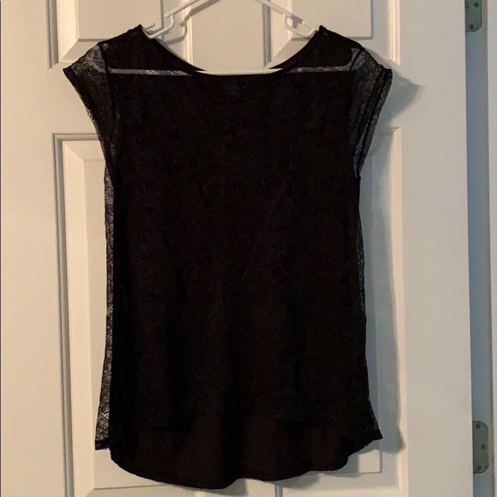 Black lace blouse